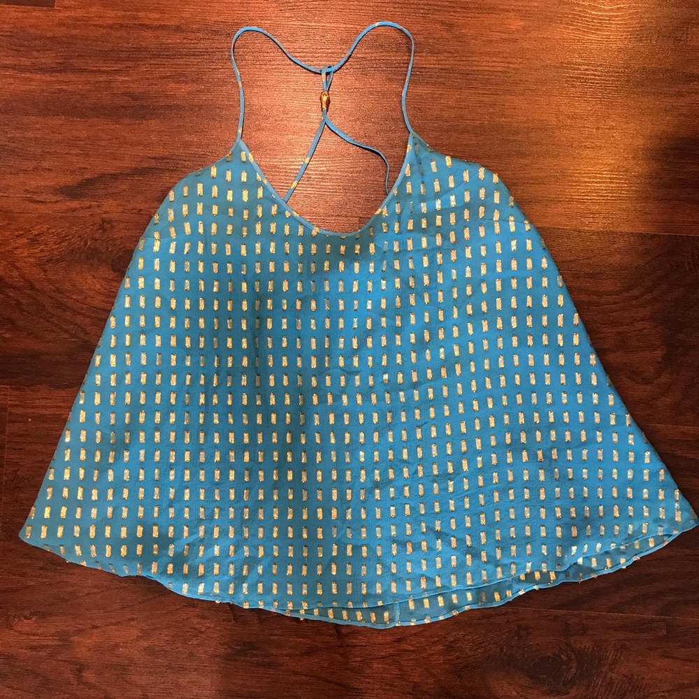 Lilly Pulitzer Missy Metallic Racerback